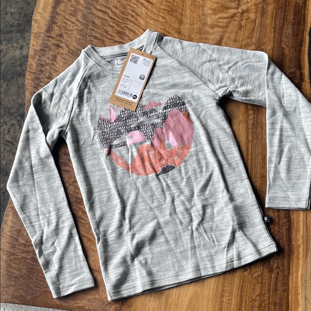 Reima Bamboo & Merino Wool Kids Shirt with Graphic